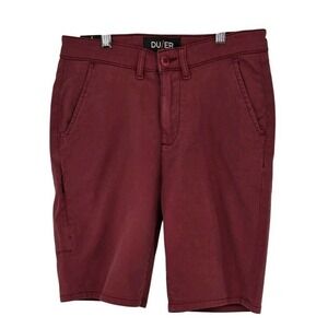 DU/ER Live Lite Performance Stretch Shorts Burgundy Size 28 NWT‎